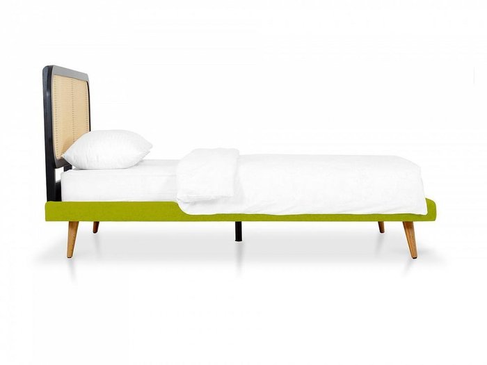 Кровать Male 160х200 зелено-бежевого цвета - лучшие Кровати для спальни в INMYROOM