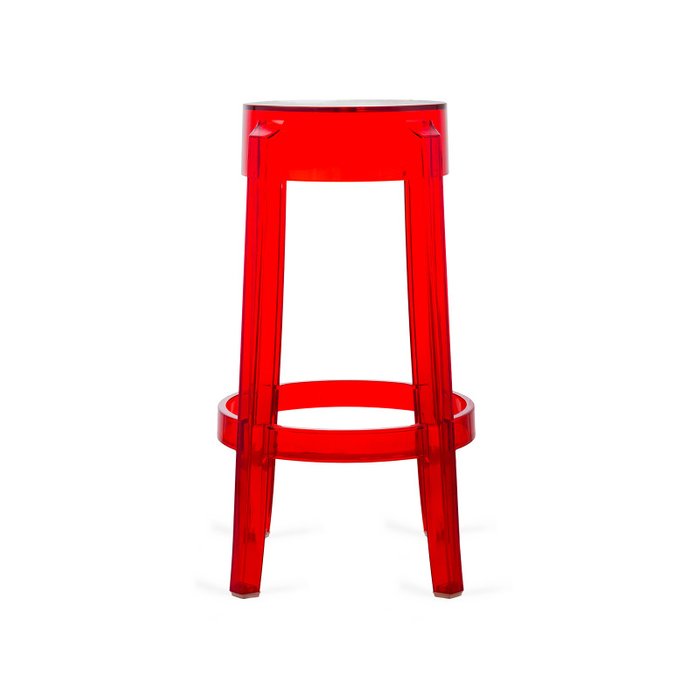 Табурет полубарный Ghost красного цвета - купить Барные стулья по цене 5874.0