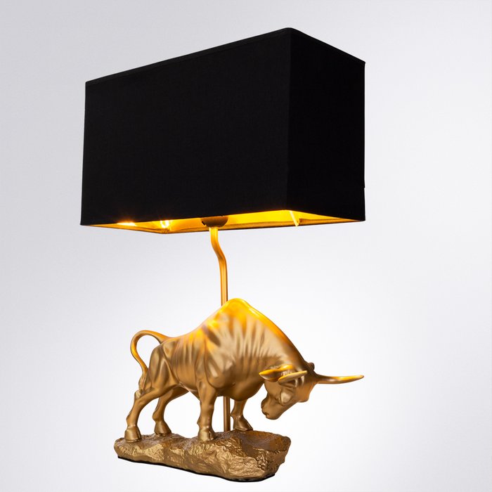 Настольная лампа Iklil черно-золотого цвета - купить Настольные лампы по цене 9990.0