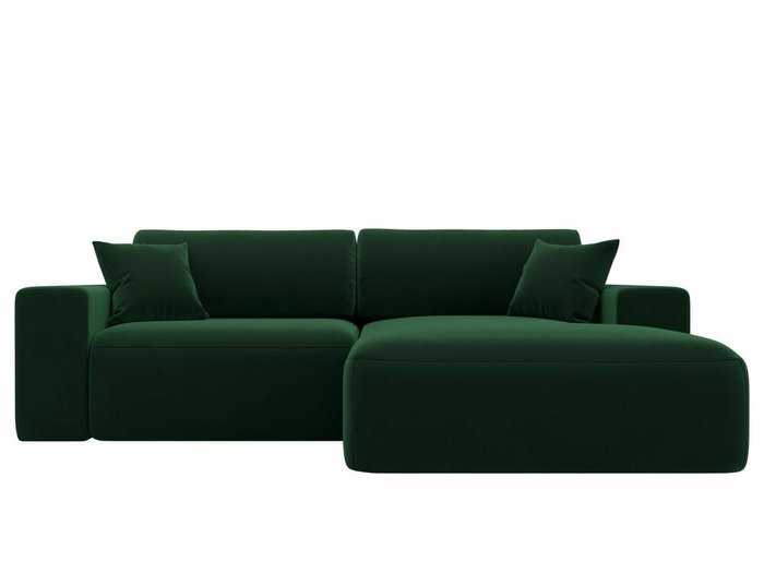 Угловой диван-кровать Лига 036 Классик темно-зеленого цвета правый угол - купить Угловые диваны по цене 86999.0