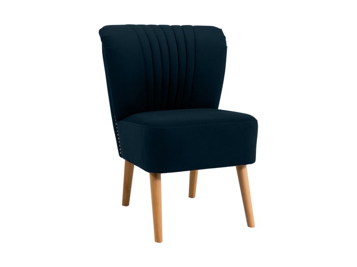 Кресло Barbara темно-синего цвета - купить Интерьерные кресла по цене 13490.0