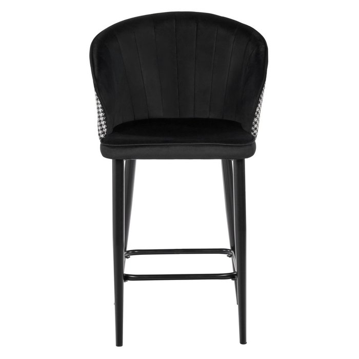 Полубарный стул Paola бело-чёрного цвета - купить Барные стулья по цене 15390.0