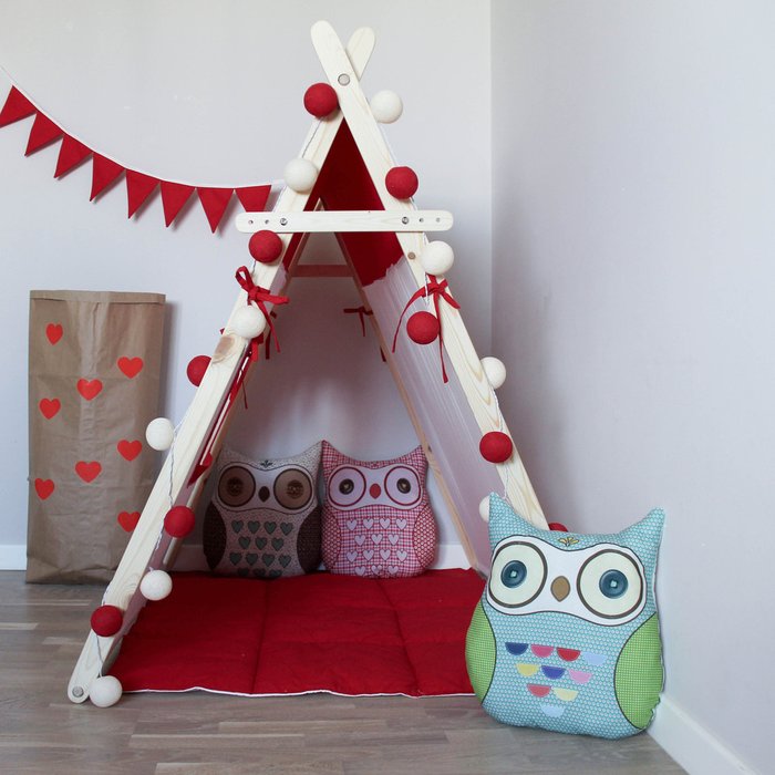 Игровая палатка "Simple Red" - купить Игровые домики в детскую по цене 4490.0
