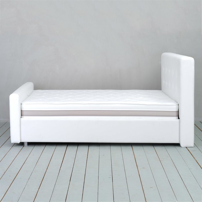 Кровать Отто с подъемным механизмом белого цвета 140х200 - лучшие Кровати для спальни в INMYROOM