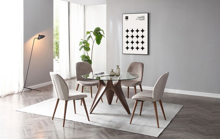 Стол обеденный Reina коричневого цвета - купить Обеденные столы по цене 128511.0