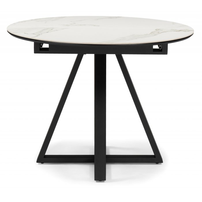 Раздвижной обеденный стол Нельсон белого цвета - купить Обеденные столы по цене 35990.0