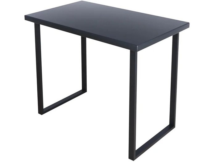 Обеденный стол Loft 90х60 со столешницей цвета антрацит