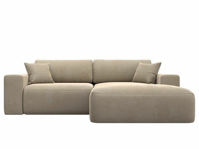 Угловой диван-кровать Лига 036 Классик бежевого цвета правый угол - купить Угловые диваны по цене 86999.0