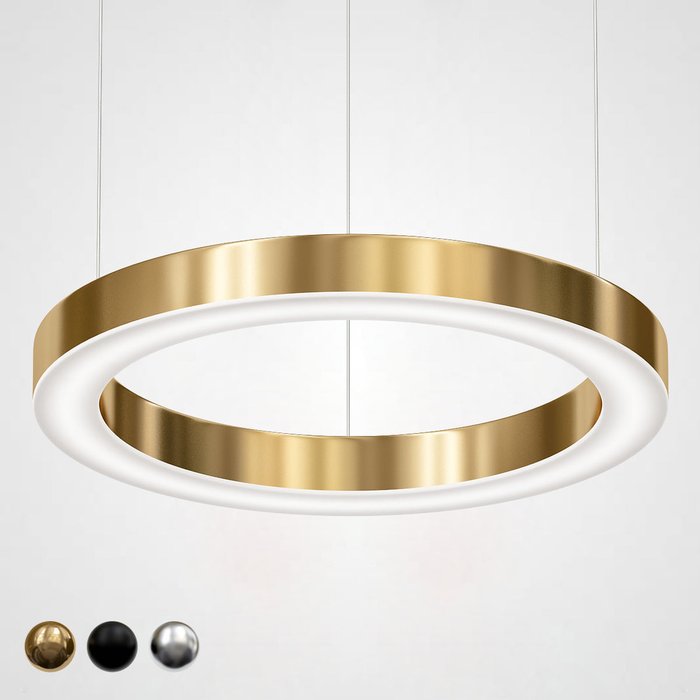 Подвесной светильник Light Ring Horizontal D60 золотого цвета 