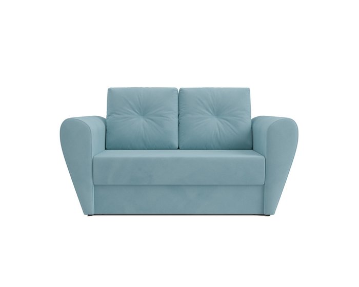 Прямой диван-кровать Квартет голубого цвета - купить Прямые диваны по цене 26090.0