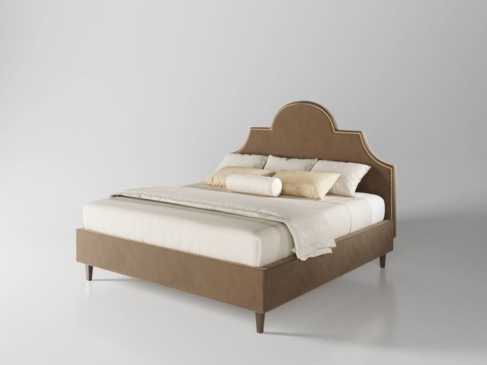 Кровать Бриэль 160х200 коричневого цвета  с подъемным механизмом