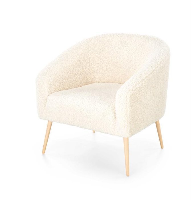 Кресло Grifon 2 кремового цвета с бежевыми ножками