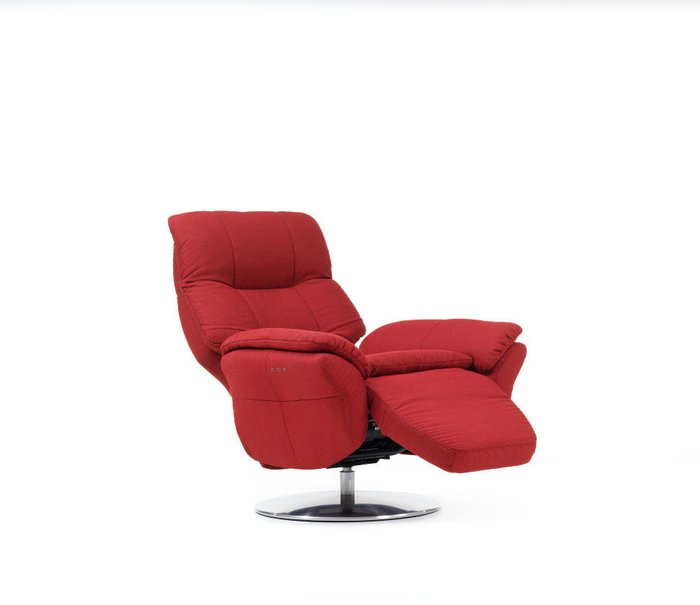 Кресло для руководителя с реклайнером Lomi красного цвета - купить Интерьерные кресла по цене 204595.0