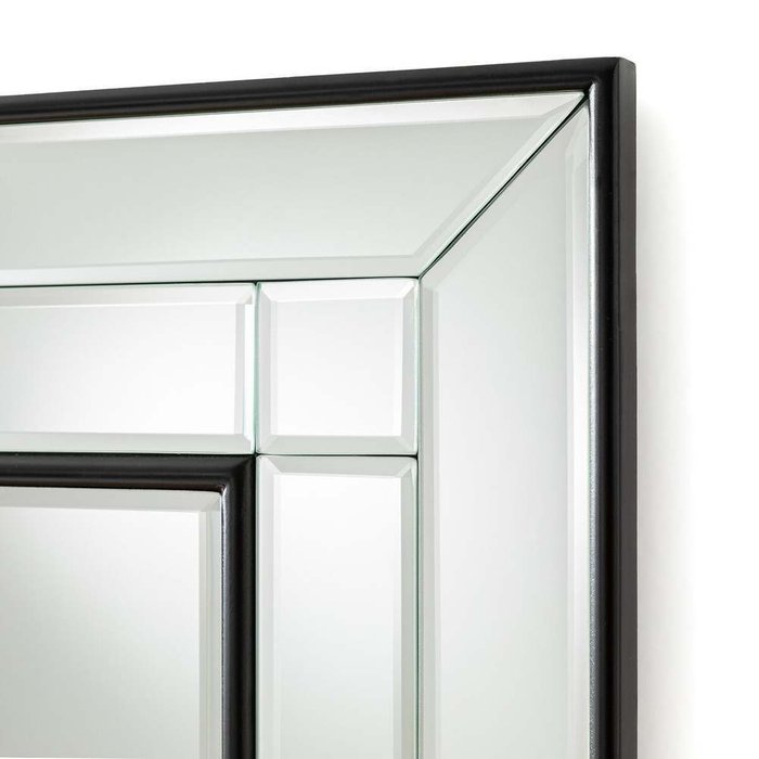 Зеркало со скошенными гранями Andella черного цвета - лучшие Настенные зеркала в INMYROOM
