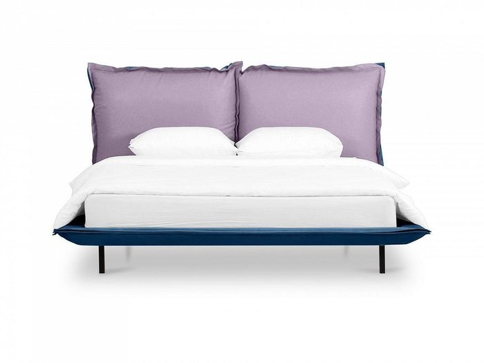 Кровать Barcelona 160х200 сине-сиреневого цвета - лучшие Кровати для спальни в INMYROOM