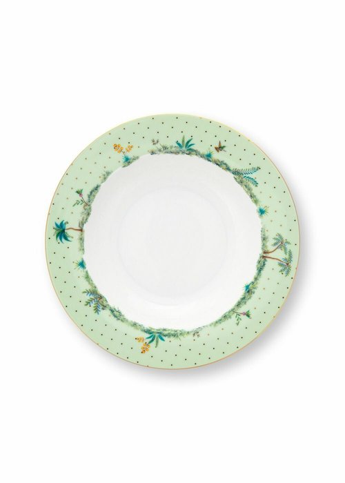 Набор из 2-х глубоких тарелок Jolie Dots Green, D21,5 см - купить Тарелки по цене 3073.0