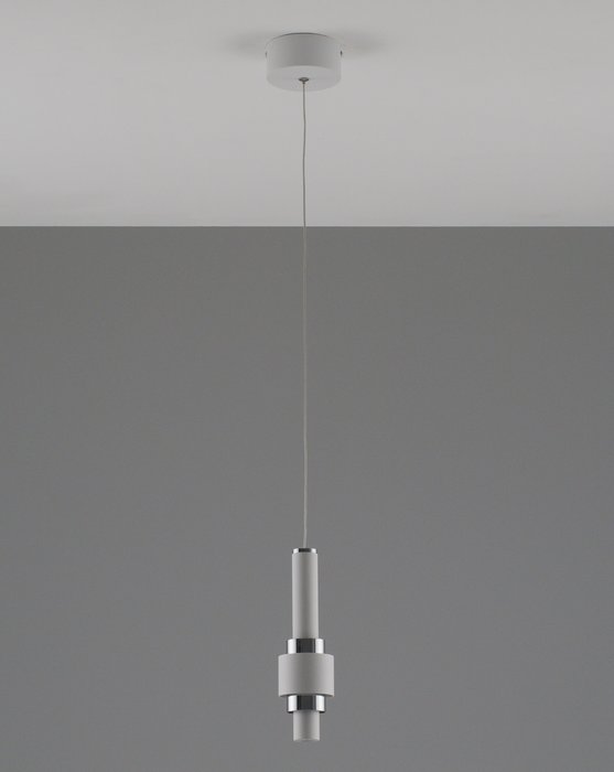 Подвесной светодиодный светильник Elsa бело-серого цвета - лучшие Подвесные светильники в INMYROOM
