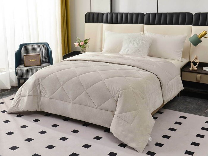 Одеяло Монако 160х220 кремового цвета - лучшие Одеяла в INMYROOM