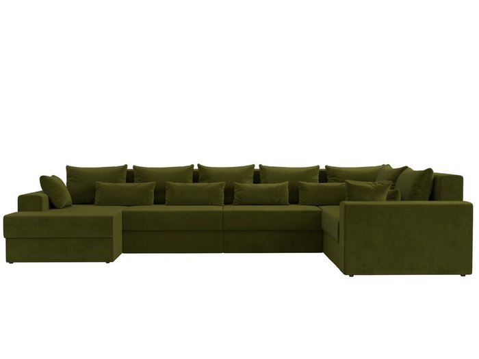 Угловой диван-кровать Майами зеленого цвета левый угол - купить Угловые диваны по цене 99999.0