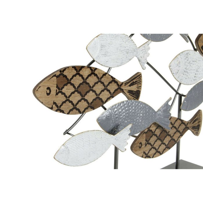Декоративная фигура 65,4 x 9,5 x 43 cm Чёрный Синий Коричневый Спирали (2 штук) - купить Фигуры и статуэтки по цене 13701.0