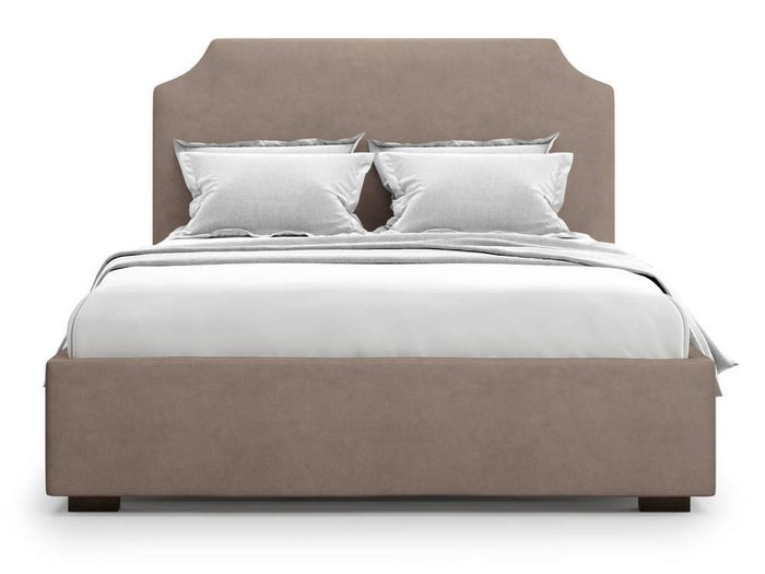 Кровать Izeo без подъемного механизма 160х200 коричневого цвета