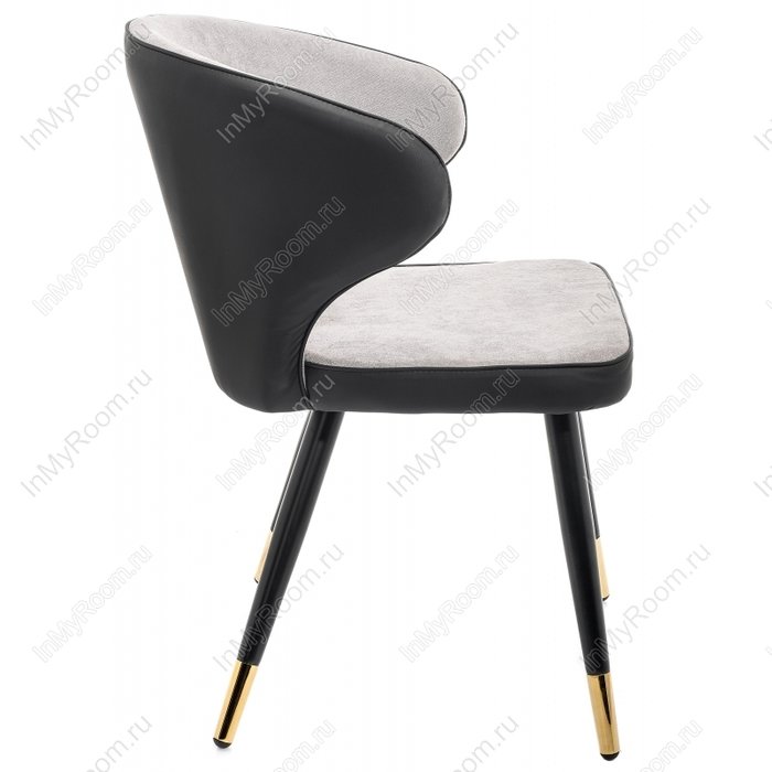 Стул Calipce light grey черно-серого цвета  - лучшие Обеденные стулья в INMYROOM