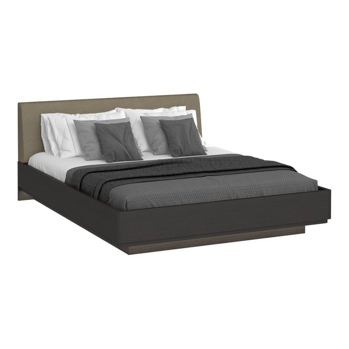Кровать Элеонора 160х200 с изголовьем серо-бежевого цвета и подъемным механизмом - купить Кровати для спальни по цене 53568.0