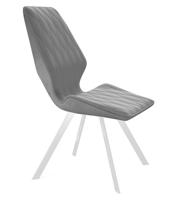 Стул DikLine 242M серо-белого цвета - лучшие Обеденные стулья в INMYROOM