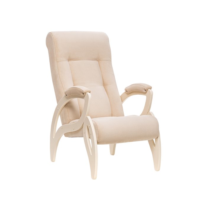 Кресло для отдыха Модель 51 бежевого цвета