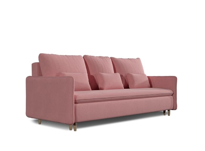 Диван-кровать Ron розового цвета - купить Прямые диваны по цене 93684.0