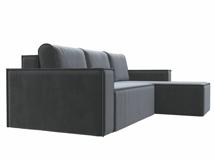 Угловой диван-кровать Куба серого цвета правый угол - лучшие Угловые диваны в INMYROOM