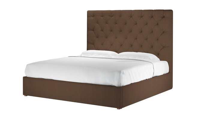 Кровать Сиена 160х200 коричневого цвета - купить Кровати для спальни по цене 56100.0