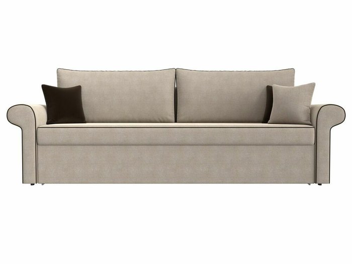 Прямой диван-кровать Милфорд бежевого цвета - купить Прямые диваны по цене 43990.0
