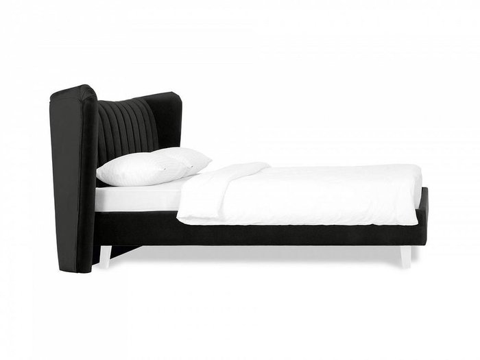 Кровать Queen Agata L 160х200 черного цвета - лучшие Кровати для спальни в INMYROOM