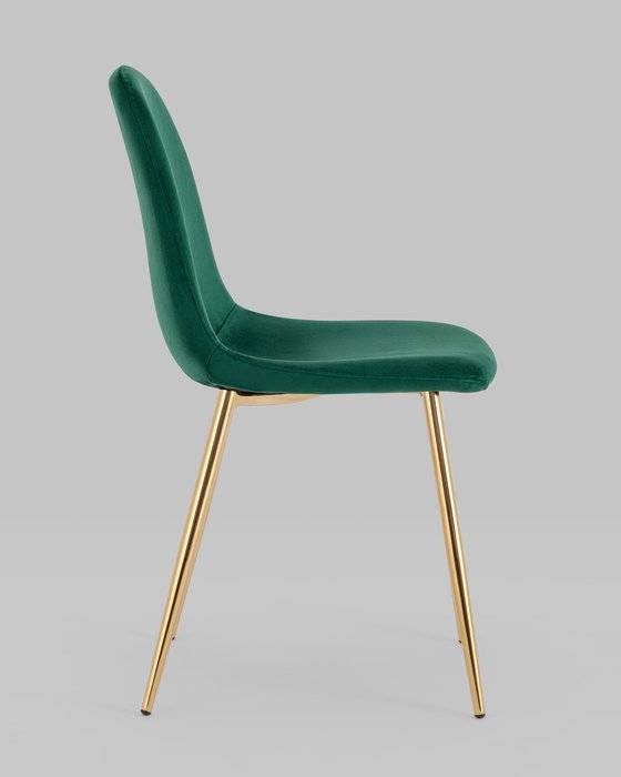 Стул Валенсия SN в обивке из велюра темно-зеленого цвета - лучшие Обеденные стулья в INMYROOM