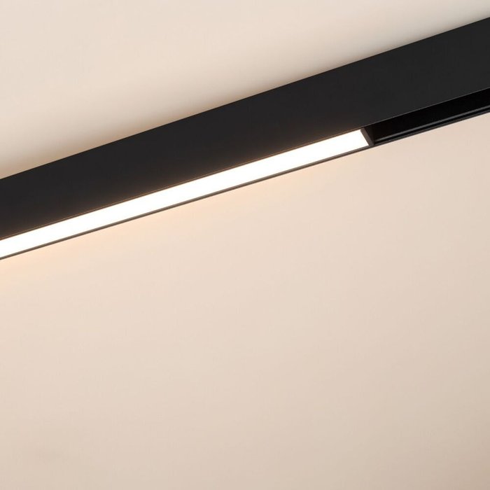 Трековый магнитный светильник Arlight MAG-ORIENT-FLAT-L465-16W Warm3000 (BK, 100 deg, 48V) (IP20 Металл) 033612(1) - лучшие Трековые светильники в INMYROOM
