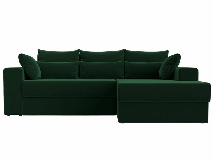 Угловой диван-кровать Майами зеленого цвета правый угол - купить Угловые диваны по цене 52999.0
