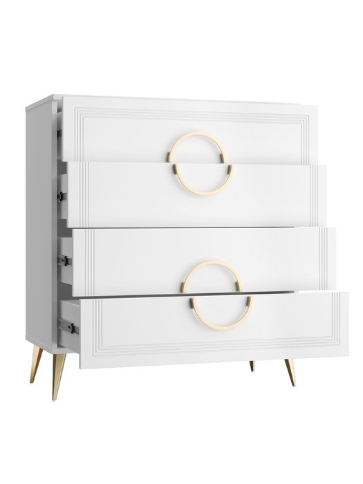 Комод Оливия ОЛ-02 белый бриллиант/бланж - купить Комоды по цене 25515