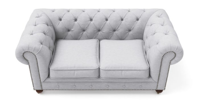  Двухместный раскладной диван Chesterfield Lux бежевый - купить Прямые диваны по цене 80500.0
