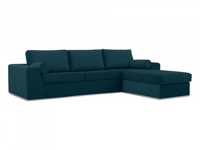 Угловой диван-кровать Igarka синего цвета  - лучшие Угловые диваны в INMYROOM