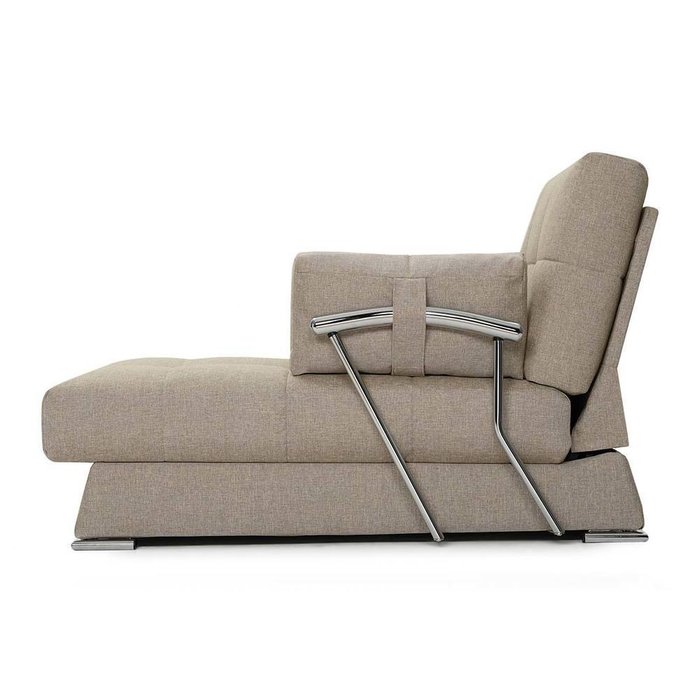 П-образный модульный диван-кровать Дудинка из рогожки бежевого цвета - лучшие Угловые диваны в INMYROOM