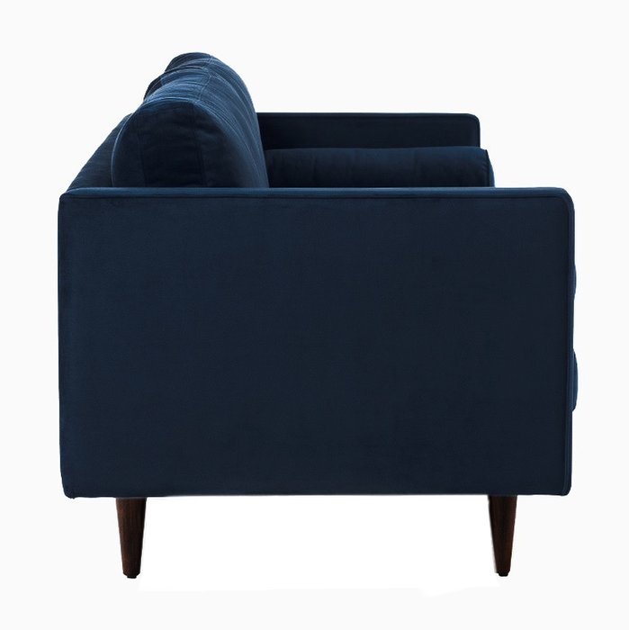Диван Lucia трехместный тёмно-синего цвета - лучшие Прямые диваны в INMYROOM