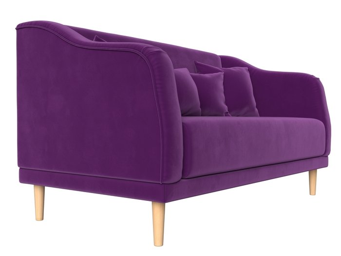 Прямой диван Киото фиолетового цвета - лучшие Прямые диваны в INMYROOM