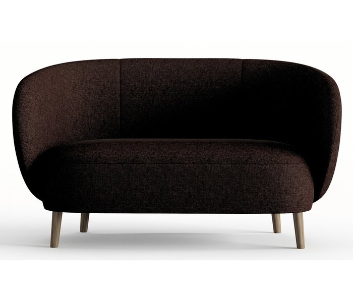 Диван Чарльз темно-коричневого цвета  - купить Прямые диваны по цене 29690.0