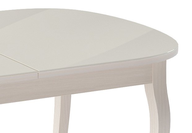 Стол обеденный раздвижной светло-бежевого цвета - купить Обеденные столы по цене 29750.0