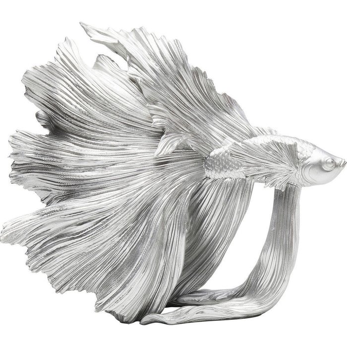 Статуэтка Fish серебряного цвета