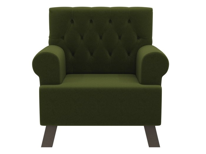 Кресло Хилтон зеленого цвета - купить Интерьерные кресла по цене 22990.0