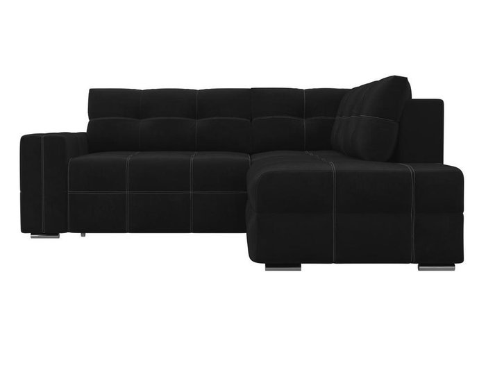 Угловой диван-кровать Леос черного цвета - купить Угловые диваны по цене 55590.0