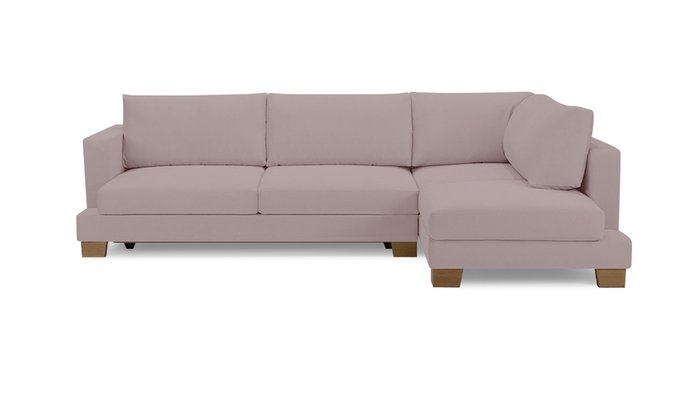 Угловой диван-кровать Дрезден темно-розового цвета - купить Угловые диваны по цене 113600.0