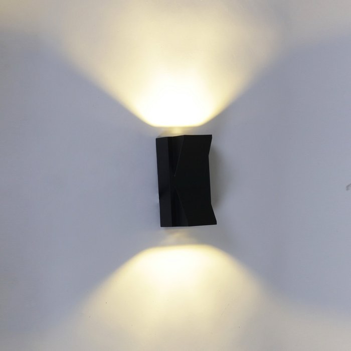 Архитектурный светильник 86689-9.2-002KT LED2*5W BK (металл, цвет черный) - лучшие Настенные уличные светильники в INMYROOM Архитектурный светильник 86689-9.2-002KT LED2*5W BK (металл, цвет черный) - лучшие Настенные уличные светильники в INMYROOM